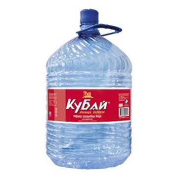 Питьевая вода «Кубай» в 19л одноразовых бутылях